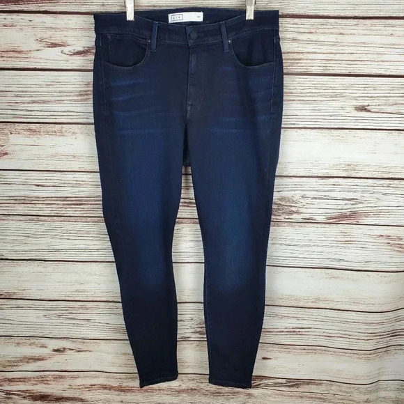 AYR Womens Size 18 The Onelove Dark Wash High Rise Blue Skinny Jeans RARE - Picture 3 of 12